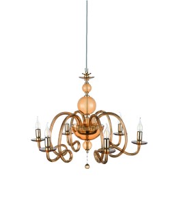 LAMP VIVALDI 6 LUCI AMBRA_4186